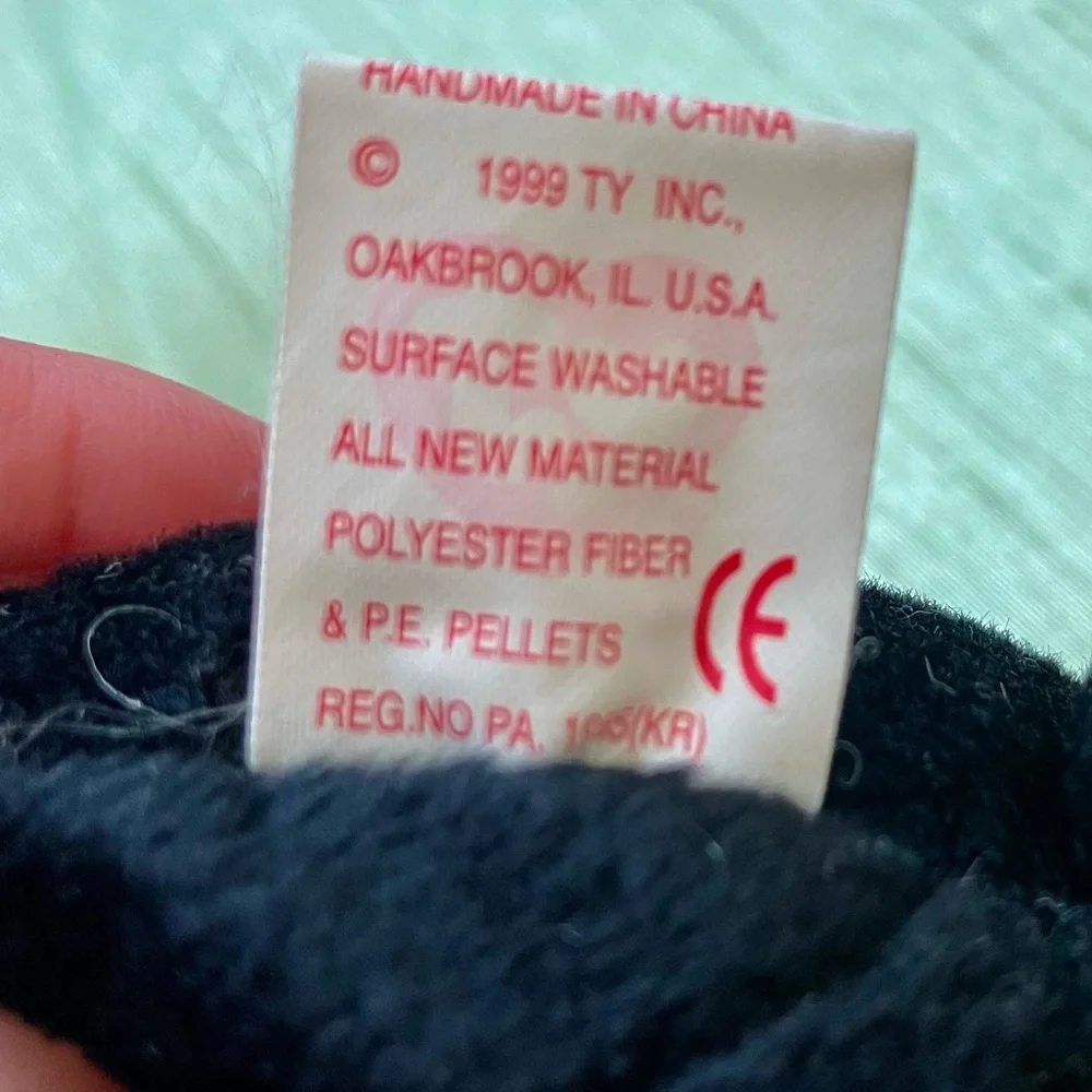 98 Ty Luke Black Lab Beanie Baby Dog Tush Tag 99 - Picture 8 of 14